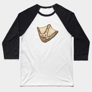 Goose Track Woodcut Baseball T-Shirt
